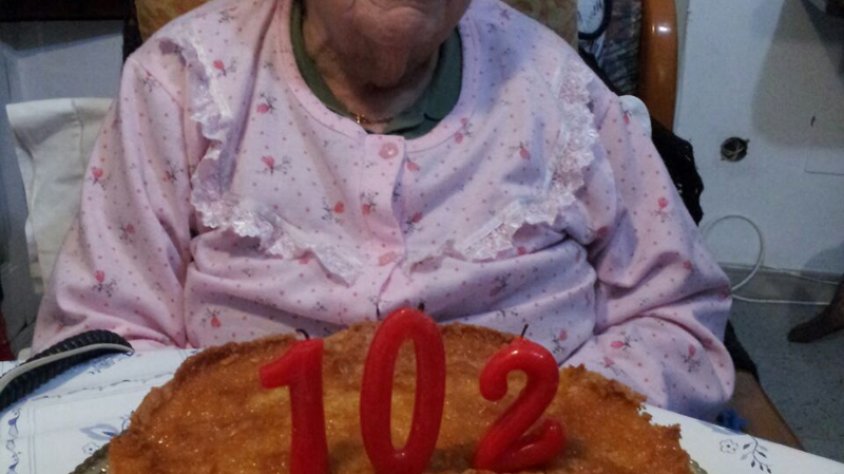 Margarida Duran celebrant els 102 anys