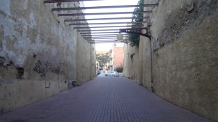 Carrer de Gràfic, dedicat al Grup d'animació de festes i correfocs de la Jonquera