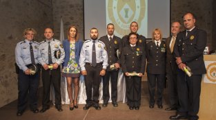 Imatges de la Festa Patronal de la Policia Local dela Jonquera, celebrada ahir dimecres