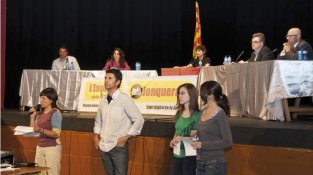 Moment en què es presentava el debat electoral de les eleccions de 2011