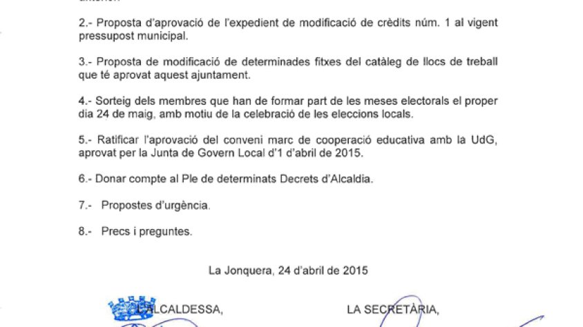 Convocatòria