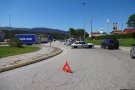 Un accident a la rotonda dels bombers provoca retencions