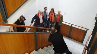 Sessió de fotografies avui a l'Ajuntament de la Jonquera