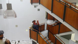 Sessió de fotografies avui a l'Ajuntament de la Jonquera