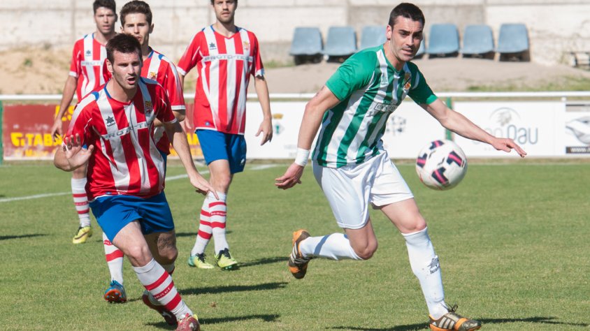 Una imatge del partit contra el Manresa