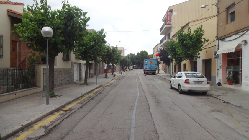 Carrer Major en una imatge d'arxiu. No s'ha especificat en quina de les carnisseries del carrer Major és on s'han efectuat aquestes detencions