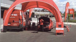 La carpa "cuidem el teu vehicle" s’instal·larà al Passeig del Riu.
