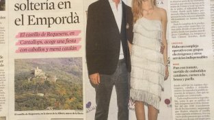 A la notícia publicada avui a les pàgines "Gente" de La Vanguardia ubica erròniament Requesens a Cantallops