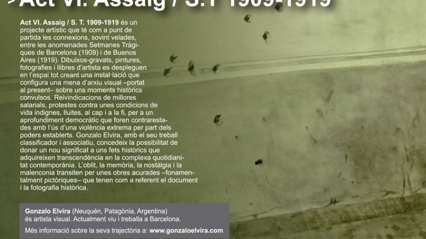 Aquest dissabte, visita guiada al MUME: “Act VI. Assaig/S.T 1909/1919”