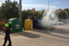 Un nou incendi en un contenidor de paper