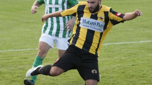 Una imatge del partit contra el Mataró