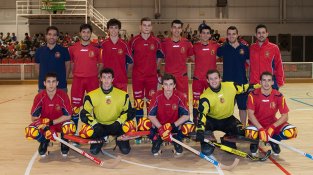 La selecció espanyola sub-20 d'hoquei patins