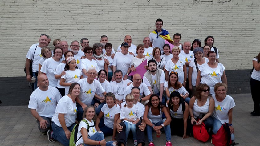 L'ANC de la Jonquera present a Barcelona. 11.09.2015