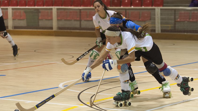 Una imatge del partit sènior femení del CP Jonquerenc