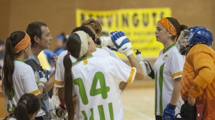 Una imatge del partit sènior femení del CP Jonquerenc