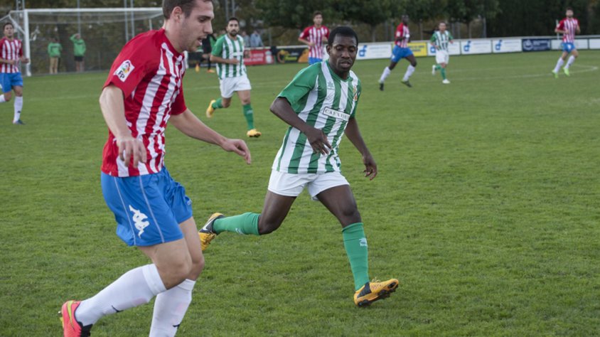 Imatge d'arxiu. Partit entre el Girona B i la UE la Jonquera celebrat la setmana passada