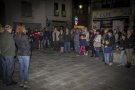 Minut de silenci a la plaça de l'Ajuntament de la Jonquera