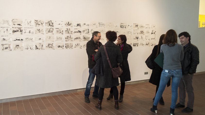 Inauguració de l'exposicio Monika Anselment "Fern sehen" al MUME