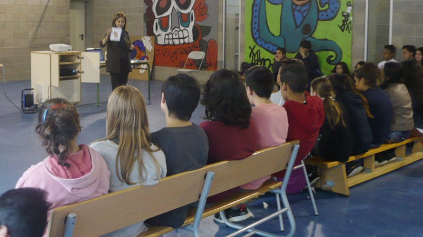 Activitats organitzades per part de l'alumnat de l'Institut de la Jonquera en solidaritat amb la Marató de TV3