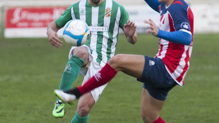 Una imatge del partit contra el Vilassar de la primera volta