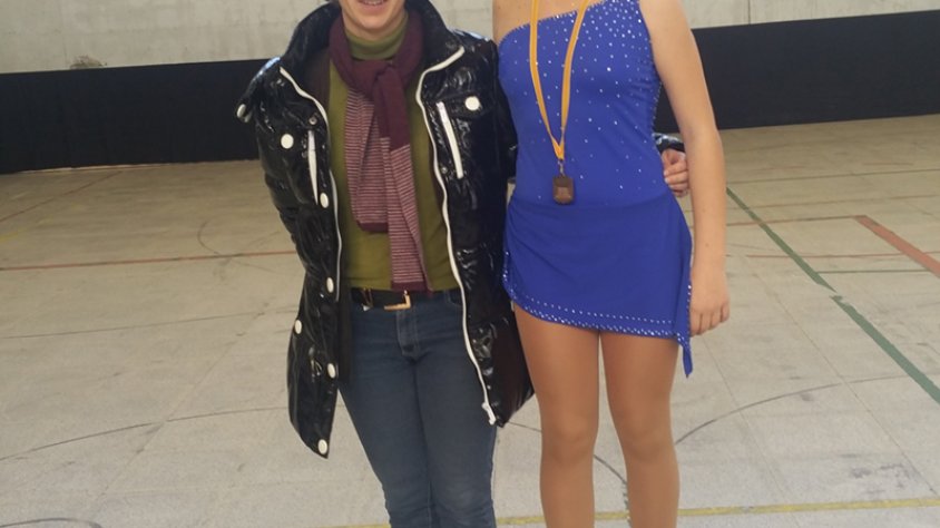 Gran actuació de la patinadora Júlia Salellas al campinat infantil de Breda