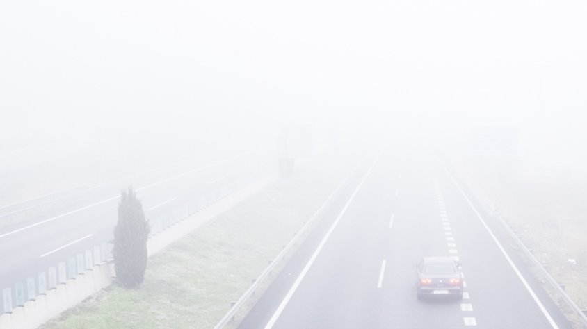 Un novembre suau, sec i emboirat. Boirassa aal peatge de l'Ap7 a la Jonquera