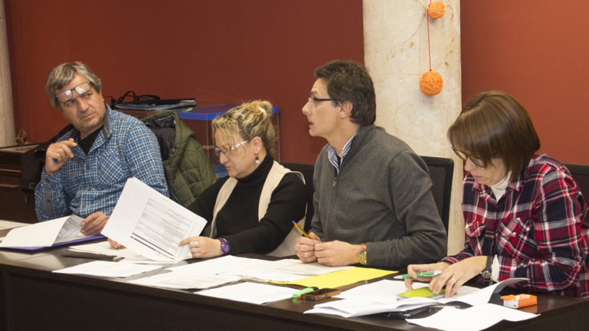 Una imatge del darrer Ple municipal de l'any 2015 a la Jonquera