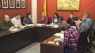 Una imatge del darrer Ple municipal de l'any 2015 a la Jonquera