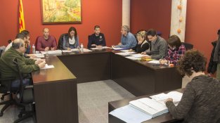 Una imatge del darrer Ple municipal de l'any 2015 a la Jonquera