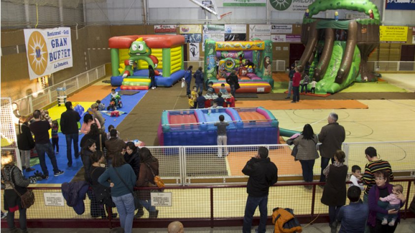 Una imatge del parc infantil de reis celebrat el gener de 2015 a la Jonquera