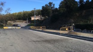 Segona fase d'obres a la vorera a l'avinguda 6 d'octubre