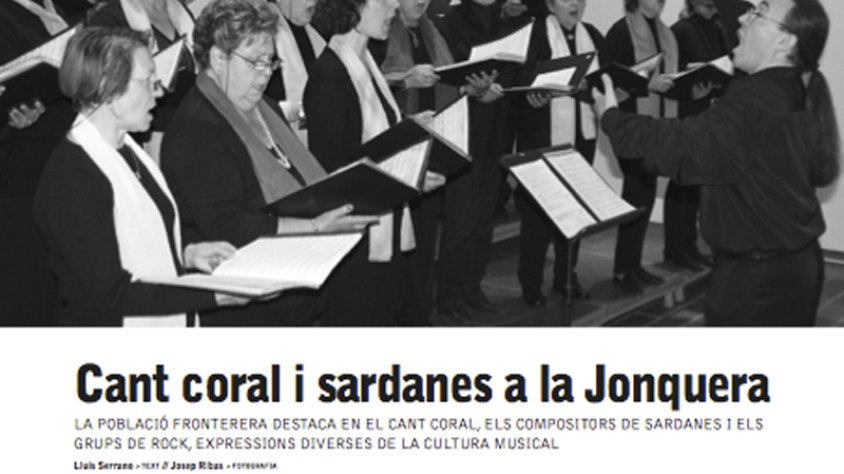 La Jonquera en el seu vessant musical en un article de Lluis Serrano