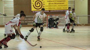 Una imatge del partit d'aquest cap de setmana
