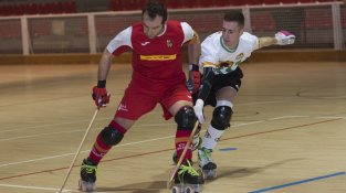Una imatge del partit d'aquest cap de setmana