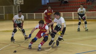 Una imatge del partit d'aquest cap de setmana