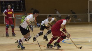 Una imatge del partit d'aquest cap de setmana