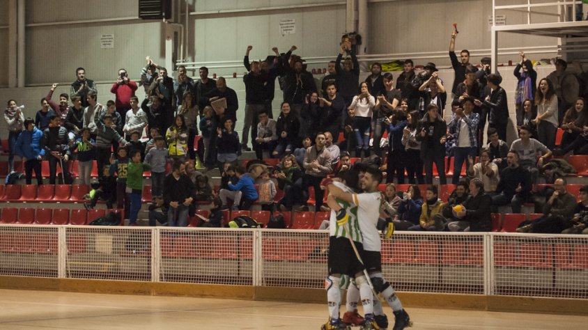 Una imatge del partit contra l'Andorra HC d'aquest cap de setmana
