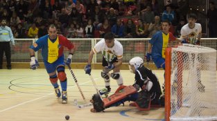 Una imatge del partit contra l'Andorra HC d'aquest cap de setmana