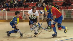 Una imatge del partit contra l'Andorra HC d'aquest cap de setmana
