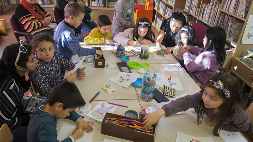 Can laporta i la biblioteca de la Jonquera han acollit aquesta Setmana Santa tallers d'ous de Pasqua