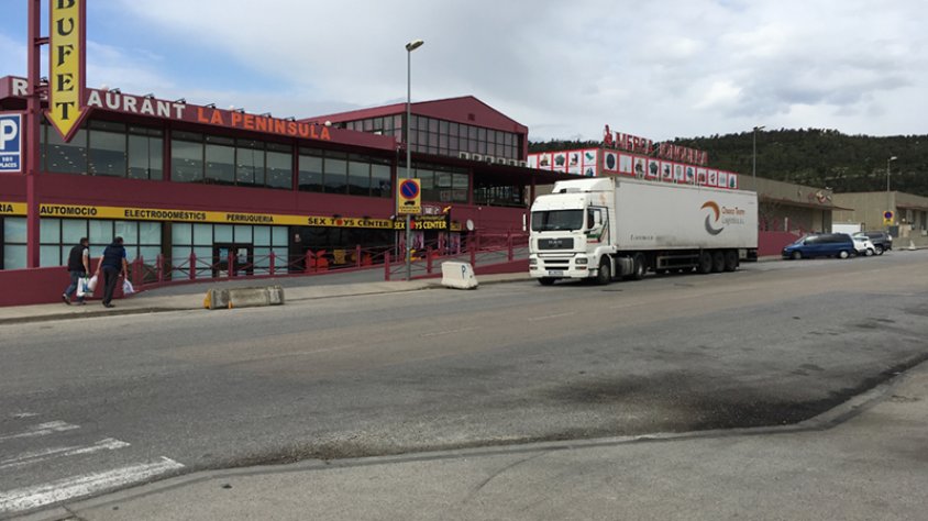 Imatge actual del polígon Mas Morató, al sector sud de la Jonquera
