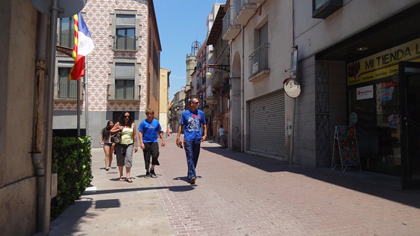Un ferit lleu en un apunyalament després d'una baralla al carrer Major. Imatge d'arxiu