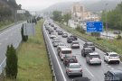 Cua de vehicles quilomètrica a l'AP-7 en direcció Perpinyà