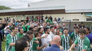 La UE la Jonquera jugarà la promoció. Imatges del partit d'ahir diumenge contra L'Escala