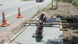 Inici d'obres dels nous radars de tram situats a l'entrada de la Jonquera