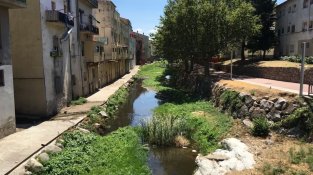 El Llobregat en una imatge del dilluns 1 d'agost de 2016