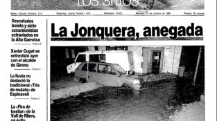 Portada del Diari de Girona del 14 d’octubre de 1986