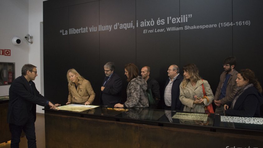 Imatges de la visita de la consellera Neus Munté ahir la Jonquera