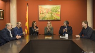 Imatges de la visita de la consellera Neus Munté ahir la Jonquera