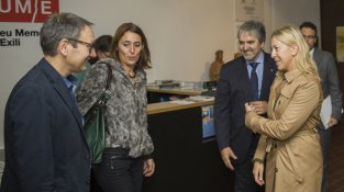 Imatges de la visita de la consellera Neus Munté ahir la Jonquera